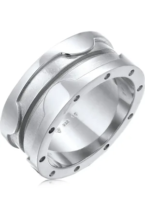 Elli Ring Ring Ohne Steine 925 Sterling Silber Party/silber für Damen - 56