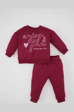 DeFacto Bedrucktes Sweatshirt- Und Elastisches Trainingsanzug-set Für Babys – Rundhalsausschnitt D0815a524au für Damen - 9–12 Monate