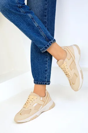 SOHO Weiße Sneaker Schuhe für Damen - 36