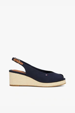 Tommy Hilfiger Flag Mid Wedge Espad Slingback für Damen - 36