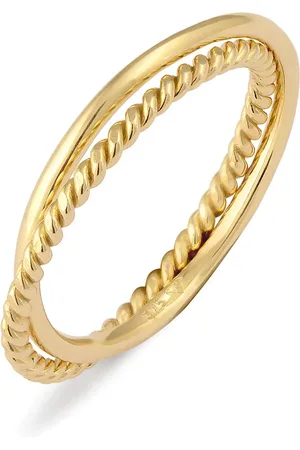 Elli Ring Wickelring 375 Gelbgold für Damen - 52