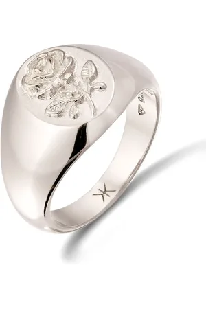 Kuzzoi Ring Siegelring Rosé 925 Sterling Silber Chunky für Herren - 64