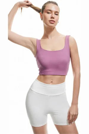 Koton U-ausschnitt Soft Touch Sport-bh Ärmellos Interlock für Damen - L