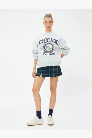 Koton High-end-sweatshirt Mit College-print – Rundhalsausschnitt, Lange Ärmel für Damen - S