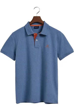 GANT Poloshirt Pique Polo Kurzarmshirt Mit Kontrastkragen für Herren - L