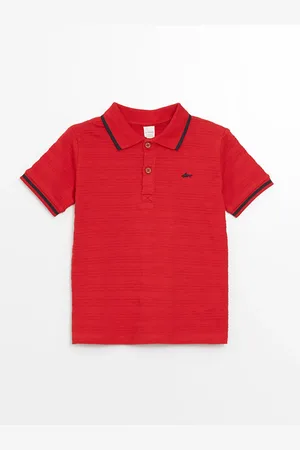 LC Waikiki Lcw Baby Jungen T-shirt Mit Polokragen Und Stickereien, Kurzärmlig für Damen - 9–12 Monate