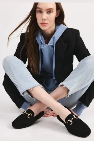 YAYA Loafer Aus Schwarzem Leder Mit Schnalle für Damen - 37