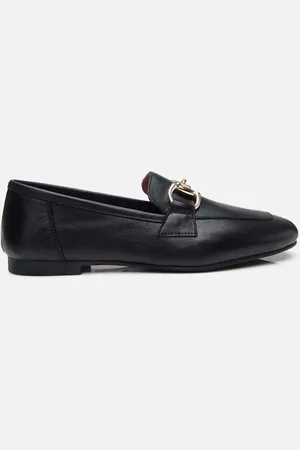 YAYA Loafer Aus Schwarzem Leder Mit Schnalle für Damen - 40