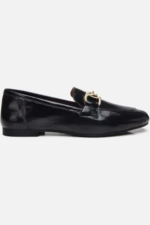 YAYA Loafer Aus Schwarzem Leder Mit Schnalle für Damen - 40