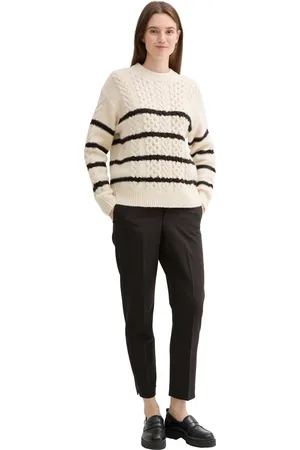 TOM TAILOR Gestreifter Kabelpullover für Damen - S