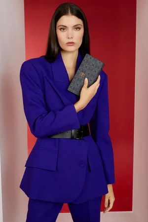 Pierre Cardin Anthrazit Portfolio & Clutch für Damen - One Size
