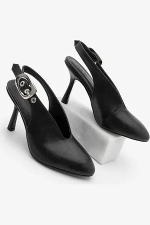 Marjin Stiletto Spitze Zehe Gürtel Detaillierte Slingback Schuhe Rinpo - 36