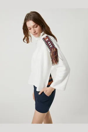 Koton Rollkragenpullover Mit Ethno-details für Damen - S
