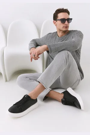 YAYA Schwarze Freizeitschuhe 02ayy 308440 A100 für Herren - 40