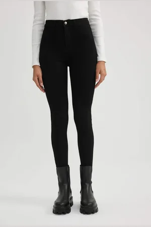 DeFacto Jegging High Waist Knöchellange Skinny Leg Basic Jeanshose B7498ax24sp für Damen - 36