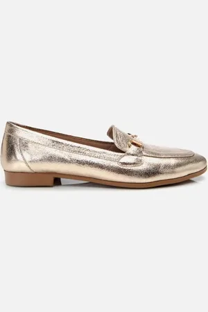 YAYA Goldene Loafer-schuhe 01ayy 307890 A540 für Damen - 37