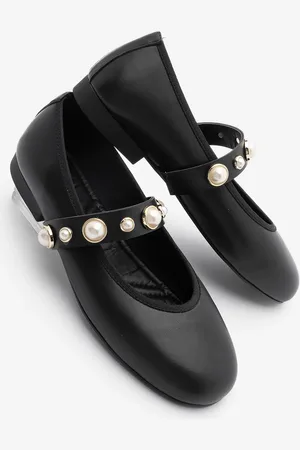 Marjin Ballerinas Vesma Mit Schwarzem Perlenband für Damen - 39