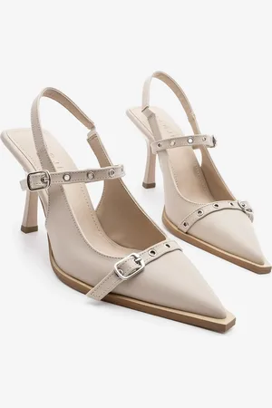 Marjin Schuhe Mit Stiletto-absatz, Spitzer Zehenpartie, Trock-schuhe Mit Offenem Rücken Und Absatz, Zekra - 37