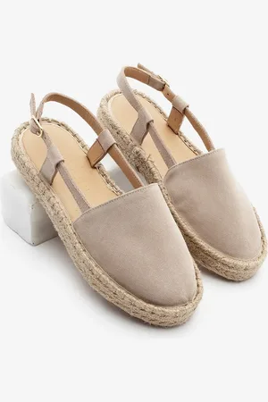 Marjin Wildleder-sandalen – Espadrilles Aus Echtem Leder Mit Offenem Rücken für Damen - 36
