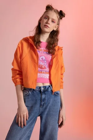 DeFacto Wasserabweisender, Saisonaler Regenmantel Mit Kapuze für Damen - XL