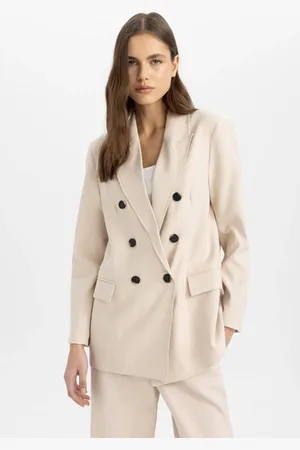 DeFacto Blazerjacke Mit Übergroßem Kragen für Damen - 40