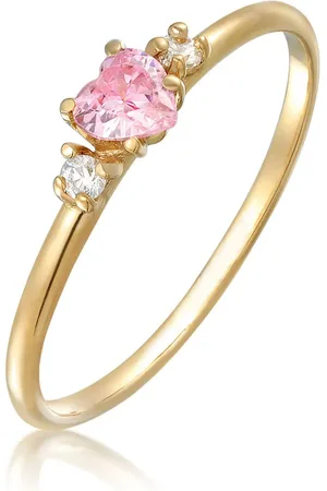 Elli Verlobungsring – Herz-zirkoniumkristall, 925er Sterlingsilber für Damen - 58