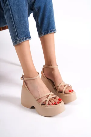 Capone Outfitters Sandalen Mit Hoher Polsterung Und Knöchelriemen für Damen - 39