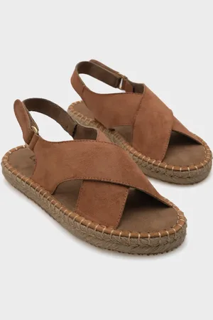 Capone Outfitters Brook Cross Strap Espadrille-sandalen für Damen - 40