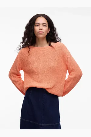 VILA Strickpullover Visummi U-boot-ausschnitt für Damen - L