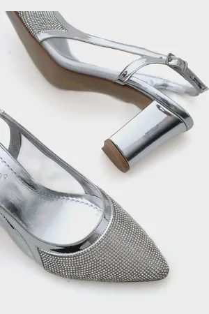 Capone Outfitters Ola 750 Schuhe Mit Absatz Aus Steinnetz Und Offenem Rücken für Damen - 38