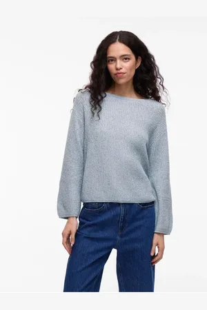 VILA Strickpullover Visummi U-boot-ausschnitt für Damen - M