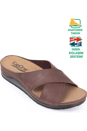Capone Outfitters Elfenbein 107001 Anatomische Komfort-hausschuhe Mit Kreuzband für Damen - 40