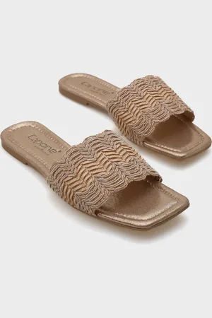 Capone Outfitters Katya Hausschuhe Mit Flachem Absatz Und Stumpfer Zehenpartie für Damen - 37