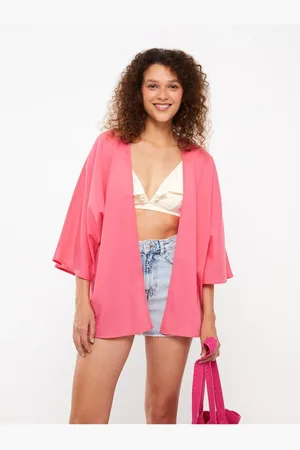 LC Waikiki Lcw Eco Schalkragen Uni-popeline Kimono für Damen - 42