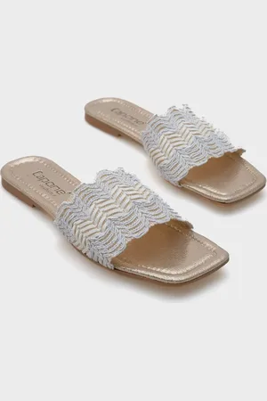 Capone Outfitters Katya Hausschuhe Mit Flachem Absatz Und Stumpfer Zehenpartie für Damen - 41
