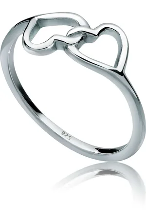 Elli 925 Silberring – Herz-symbol Verbunden für Damen - 52