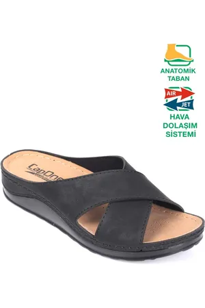 Capone Outfitters Elfenbein 107001 Anatomische Komfort-hausschuhe Mit Kreuzband für Damen - 38