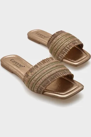 Capone Outfitters Keren Hausschuhe Mit Flachem Absatz Und Stumpfer Zehenpartie für Damen - 36