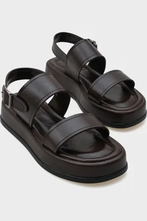 Capone Outfitters Marris Single Strap Keilabsatz Komfort Sandalen für Damen - 38