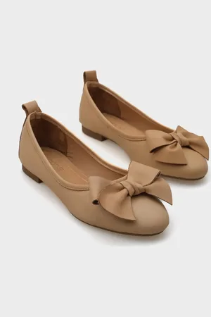Capone Outfitters Bliss Ballerinas Aus Echtem Leder Mit Schleifenzubehör für Damen - 38