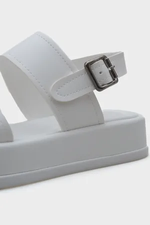 Capone Outfitters Marris Single Strap Keilabsatz Komfort Sandalen für Damen - 38