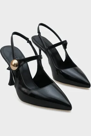 Capone Outfitters Holly Lackleder High Heels Metallschnalle Rückenband Stiletto - 37