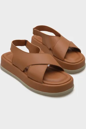 Capone Outfitters Dena Sandalen Mit Keilabsatz Und Kreuzriemen für Damen - 38