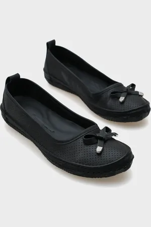 Capone Outfitters Breeze Saddled Laser Echtleder Ballerinas für Damen - 38