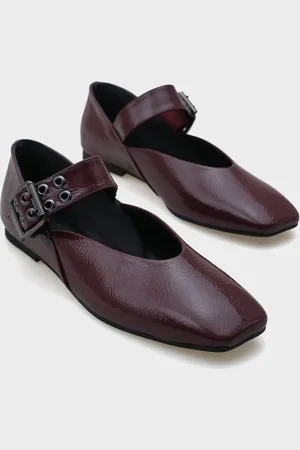 Capone Outfitters Arlina Ballerinas Mit Einem Riemen Und Gürtel für Damen - 39