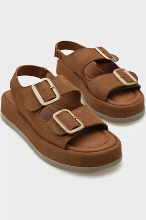 Capone Outfitters Denice Sandalen Mit Keilabsatz Und Doppelter Schnalle für Damen - 37