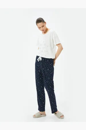 Koton Kurzärmliges Pyjama-set Aus Baumwolle Mit Aufdruck für Damen - XS