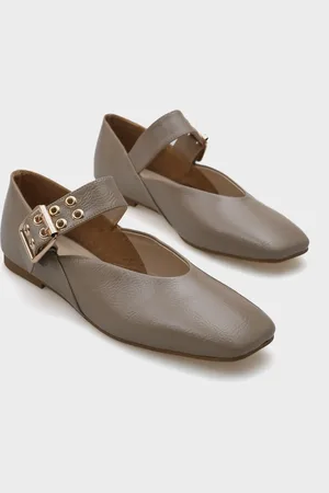 Capone Outfitters Arlina Ballerinas Mit Einem Riemen Und Gürtel für Damen - 40