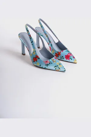 Capone Outfitters Rebeca Schuhe Mit Offenem Rücken Und Spitzer Zehenpartie Und Blumenmuster für Damen - 39