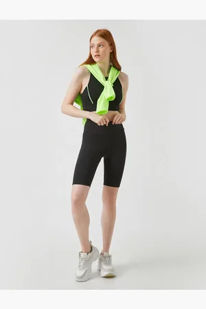Koton Kurze, Einfarbige Strumpfhose Mit Hoher Taille für Damen - XS